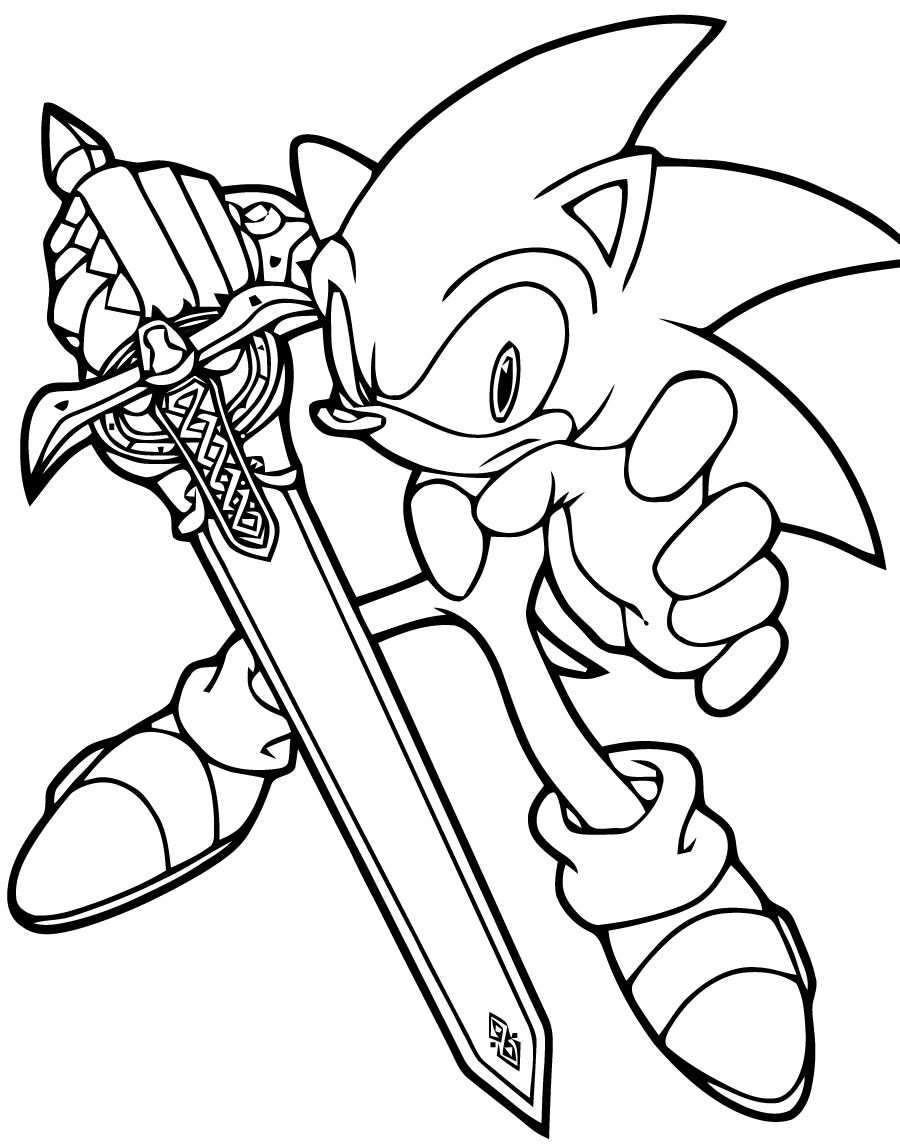 coloriage sonic boom a imprimer