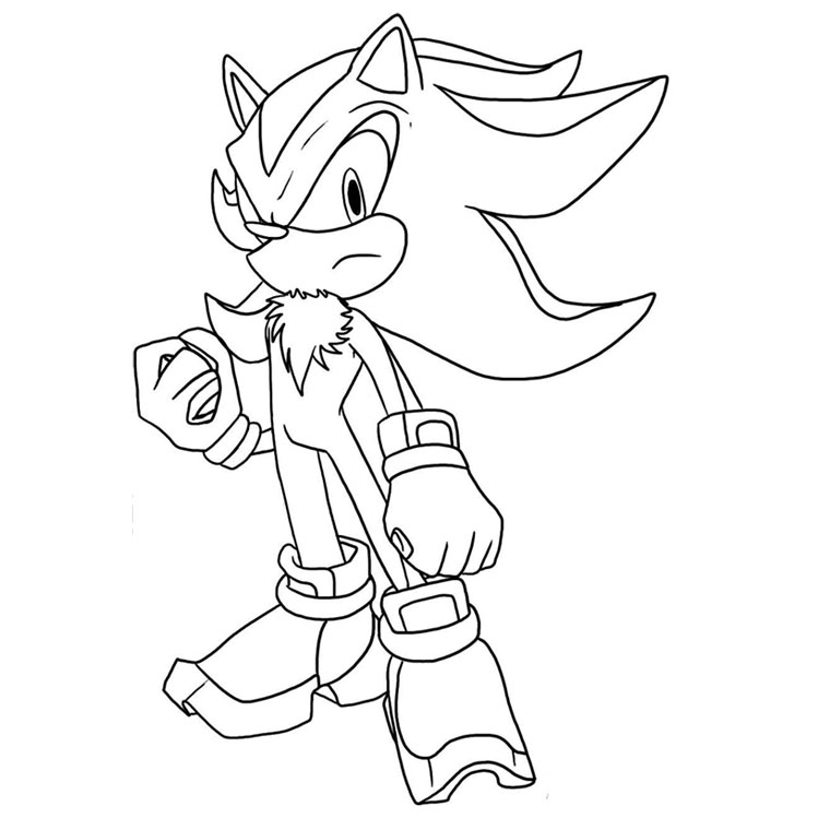 coloriage sonic boom shadow