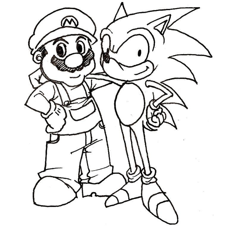 coloriage sonic et le chevalier noir