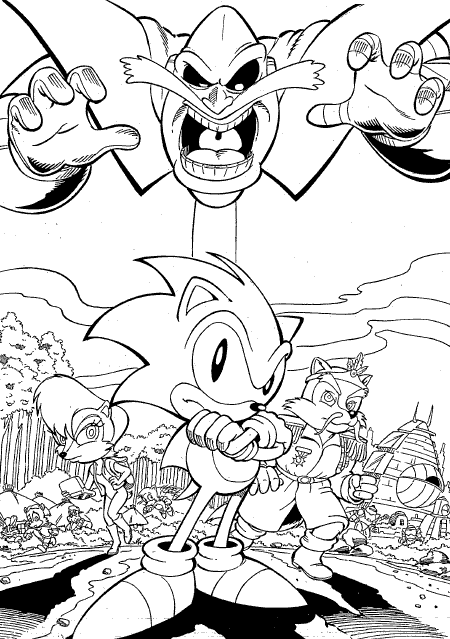 dessin à colorier skylanders sonic boom