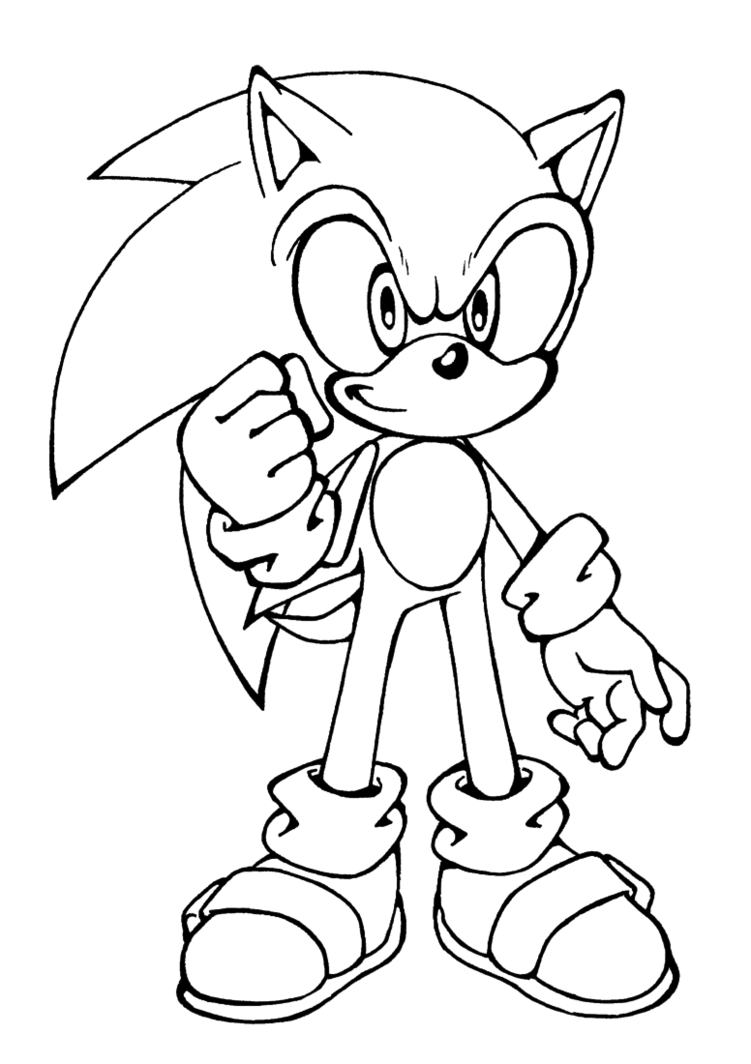 dessin  colorier gratuit sonic et mario