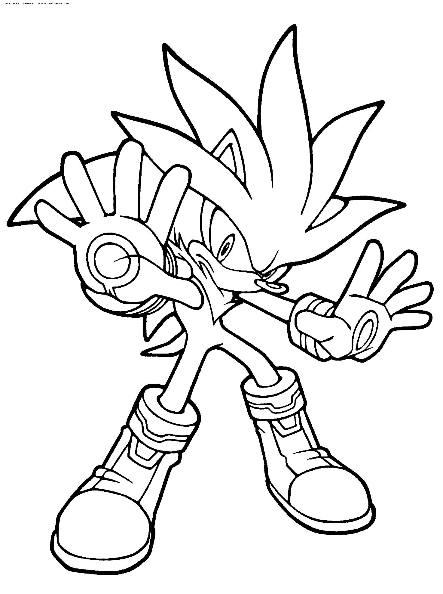 coloriage sonic