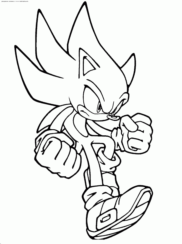 coloriage sonic