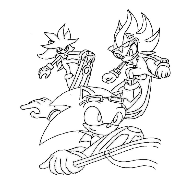 coloriage  dessiner gratuit sonic et mario