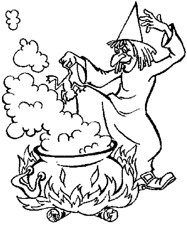 20 dessins de coloriage Sorcière Ratatouille à imprimer coloriage sorciere ratatouille