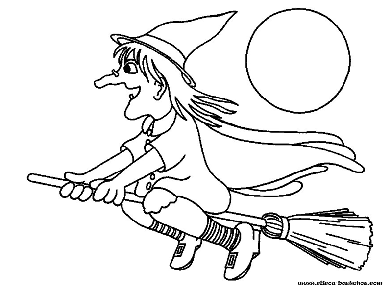 caillou coloring pages halloween witch - photo #27