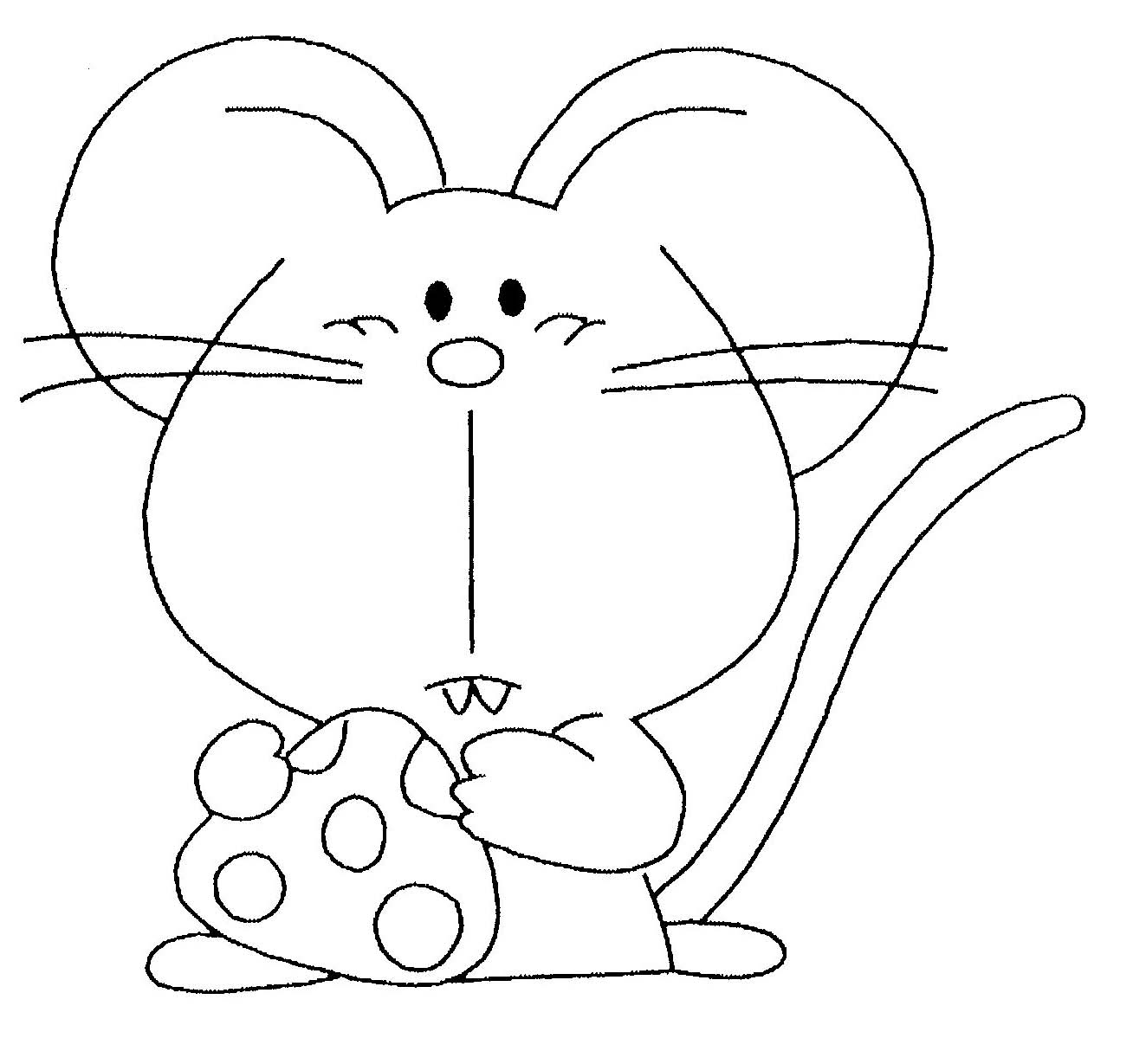 coloriage souris