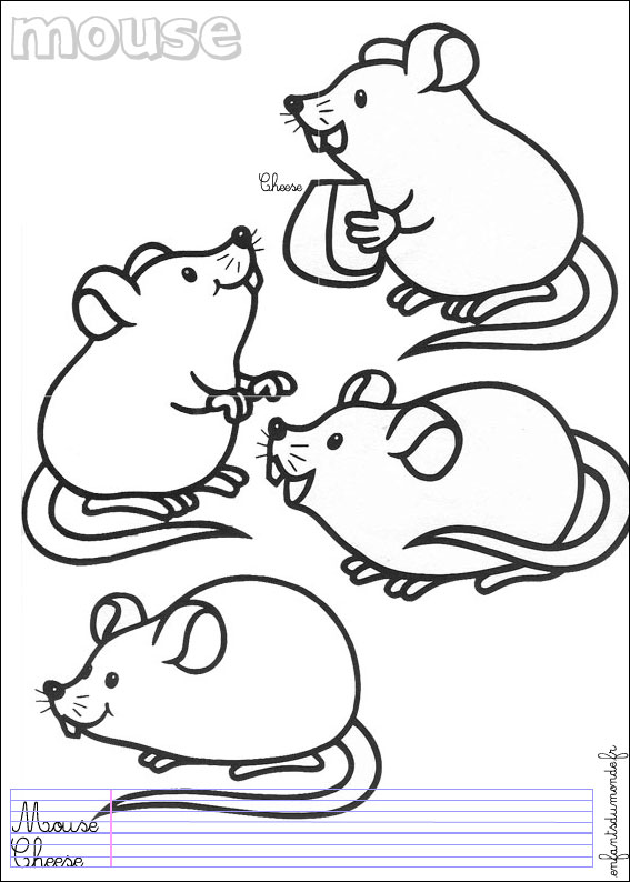 coloriage mimi la souris