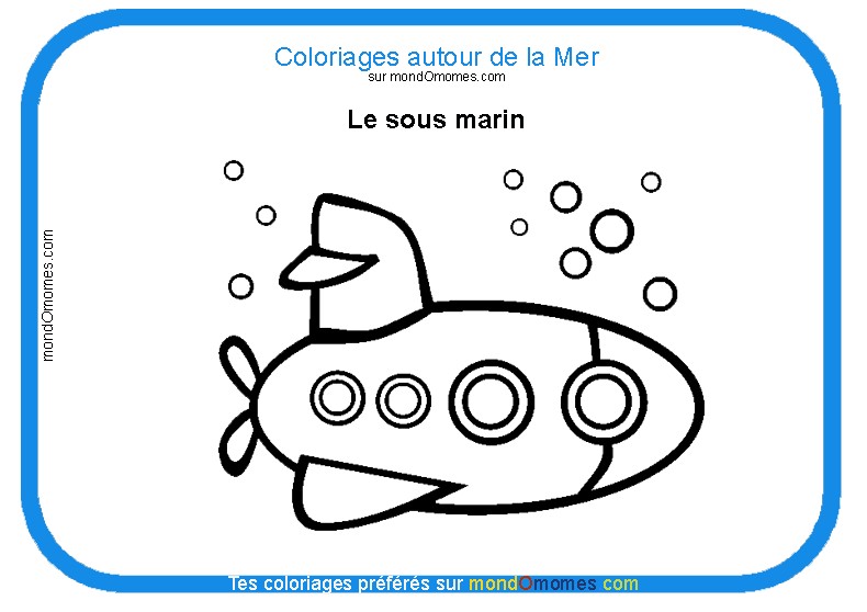 Coloriage Sous Marin Gratuit