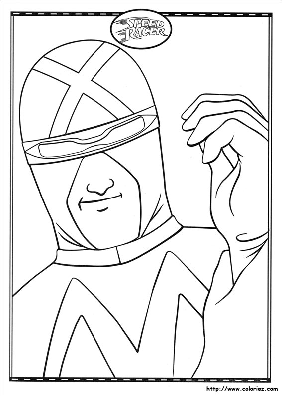 Coloriage Speed Racer à colorier - Dessin à imprimer dessin à colorier speed racer