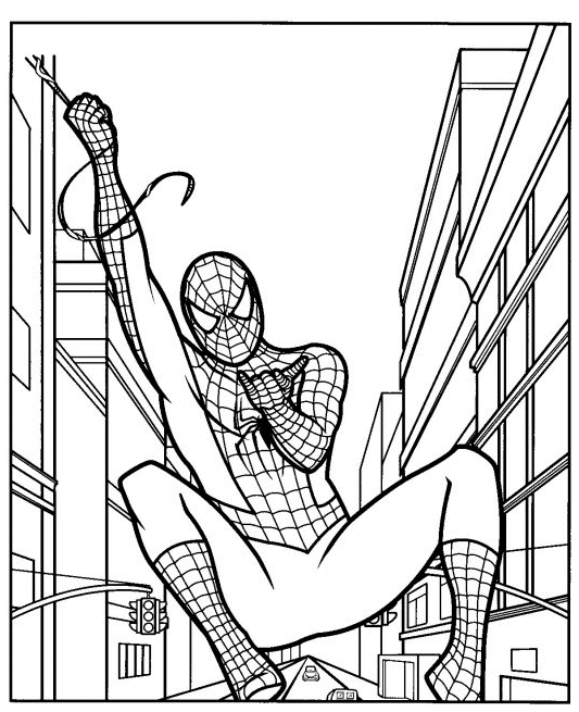 19 dessins de coloriage Spiderman à Imprimer à imprimer