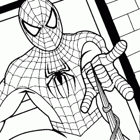 coloriage spiderman en ligne