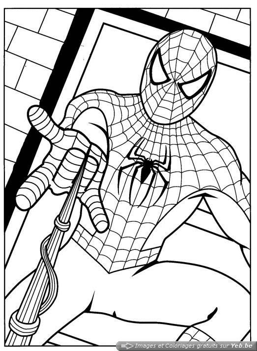 coloriage spiderman en ligne