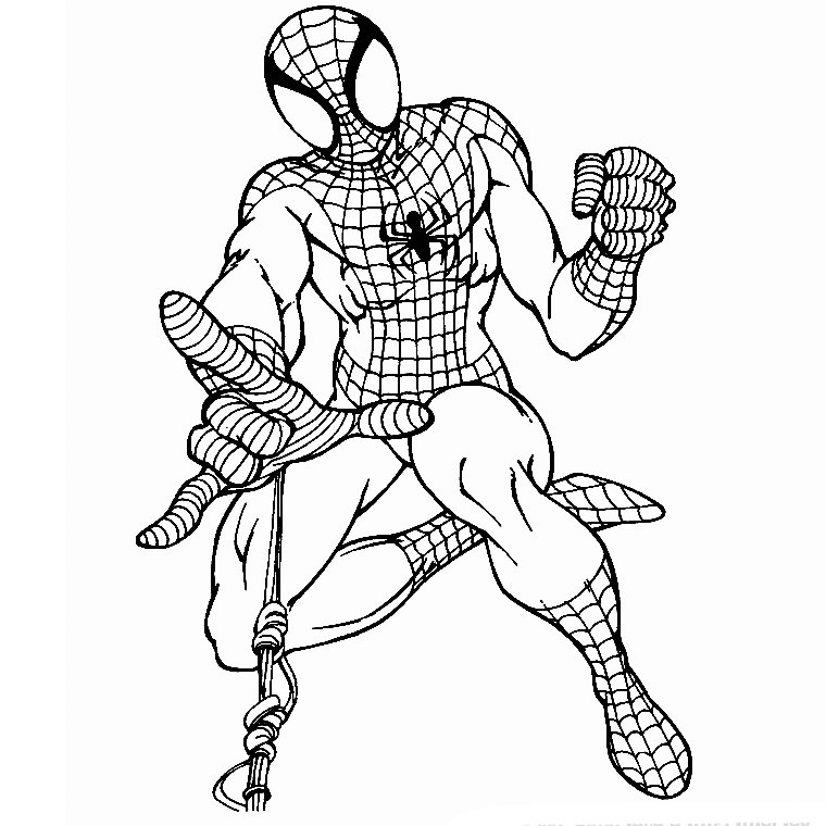 coloriage spiderman en ligne