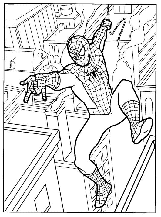 coloriage spiderman en ligne