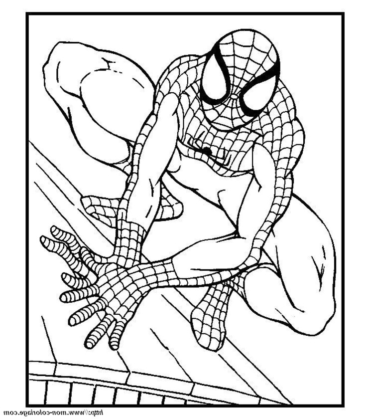 coloriage spiderman en ligne