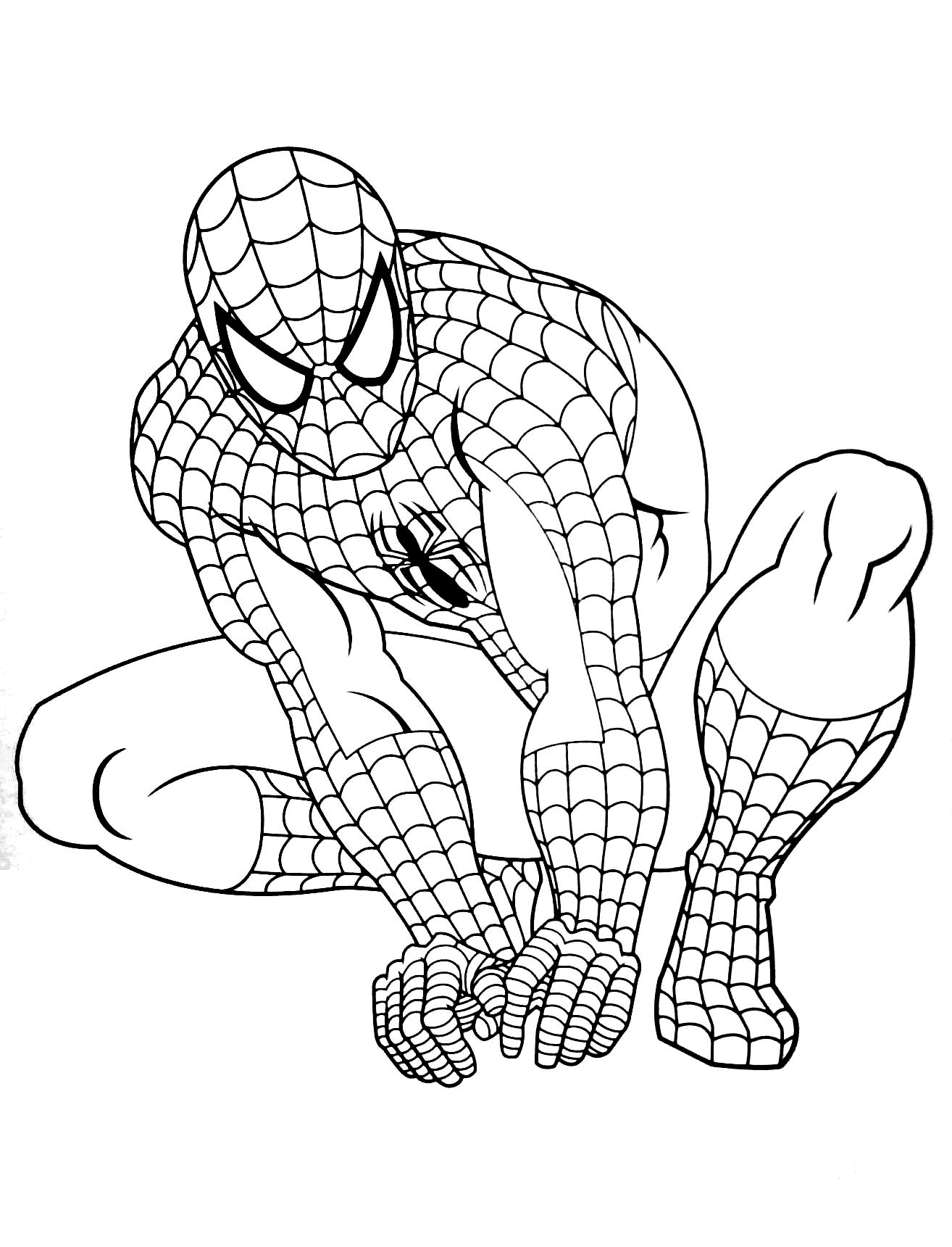 coloriage spiderman gratuit