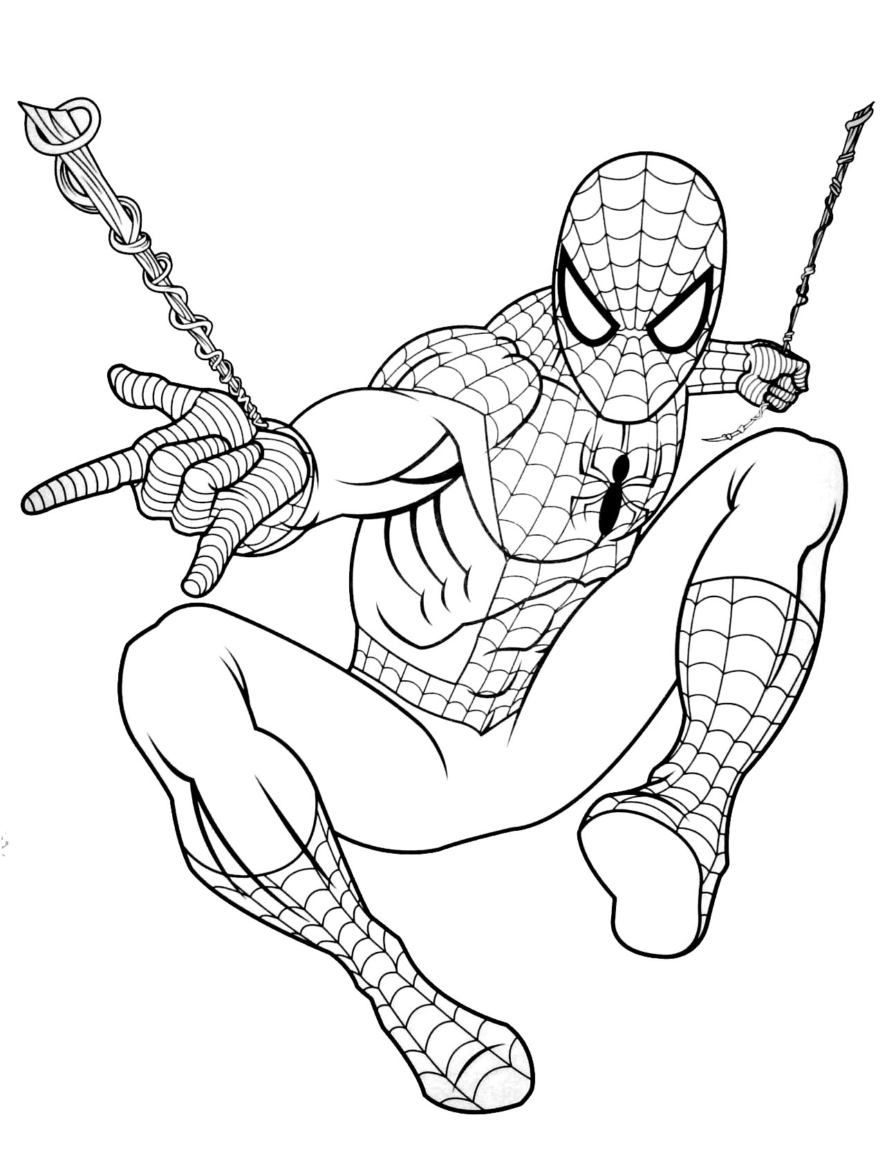 coloriage spiderman gratuit