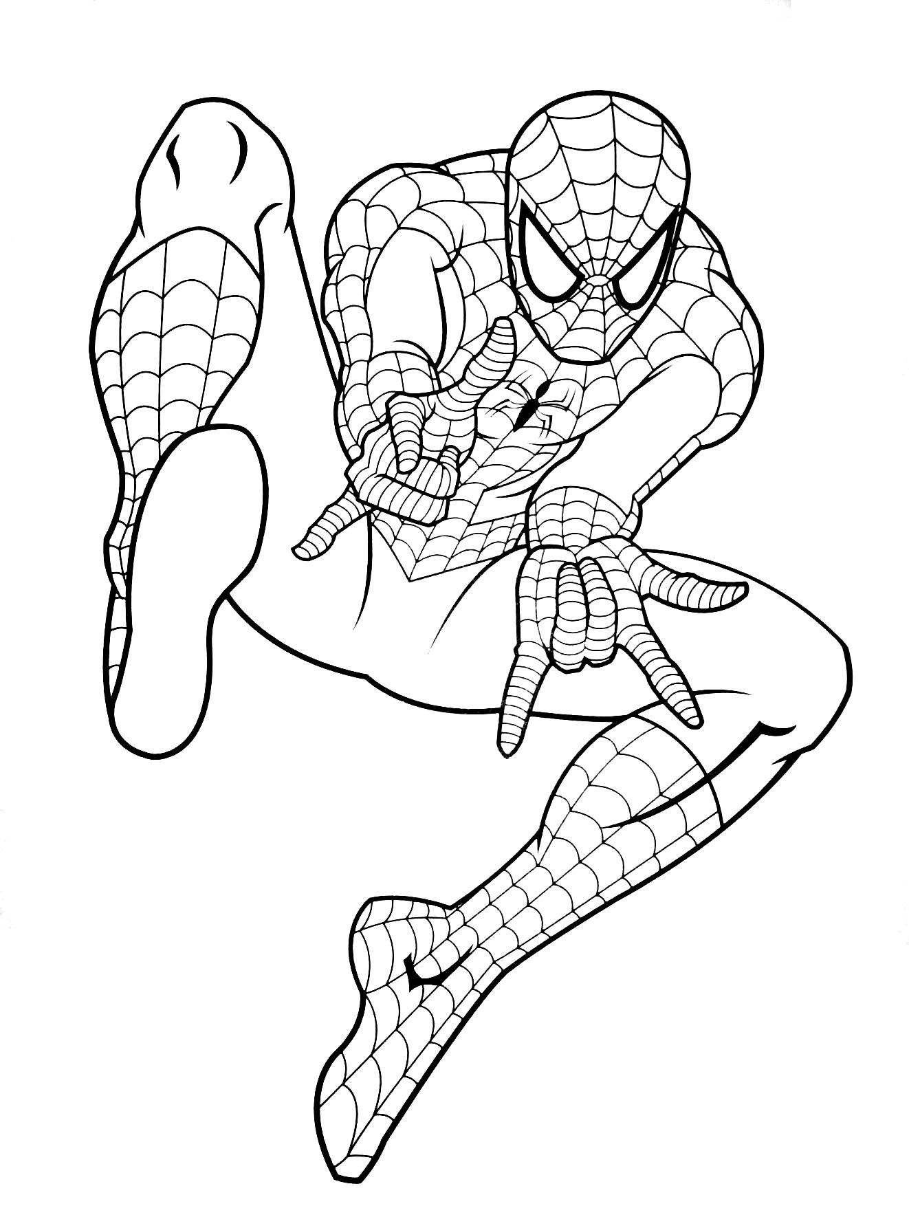 20 dessins de coloriage Spiderman Gratuit à imprimer