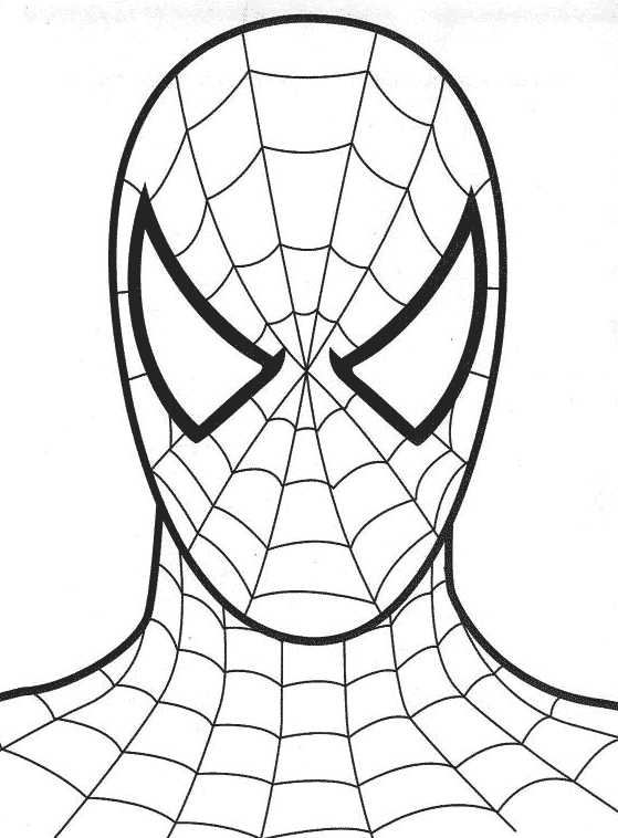 coloriage spiderman noir