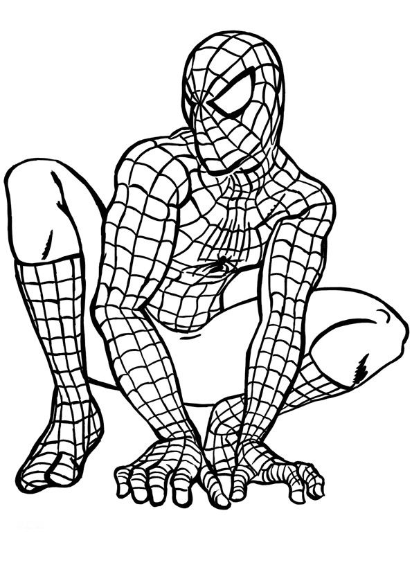 coloriage spiderman sur ordinateur