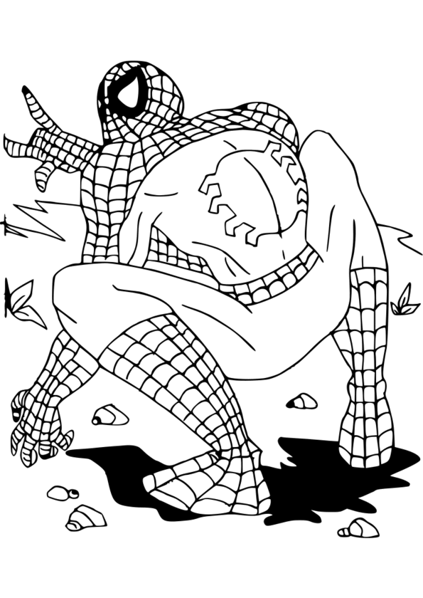 coloriage a imprimer spiderman et venom