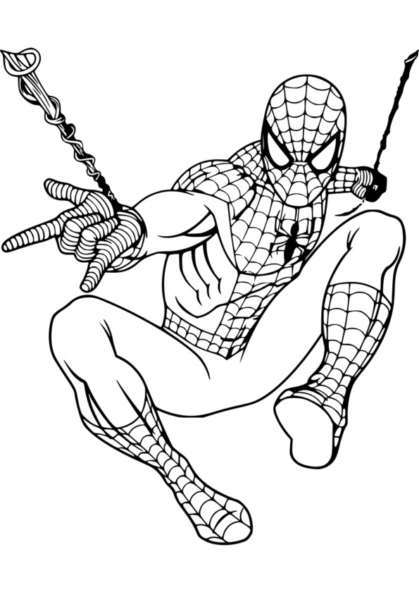 coloriage virtuel spiderman