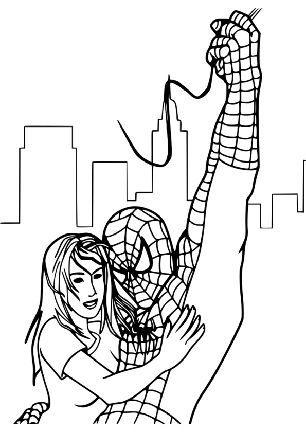 imprimer coloriage spiderman gratuit