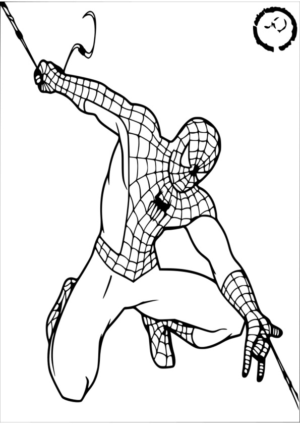 colorier un spiderman