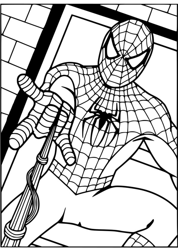 coloriage spectacular spiderman