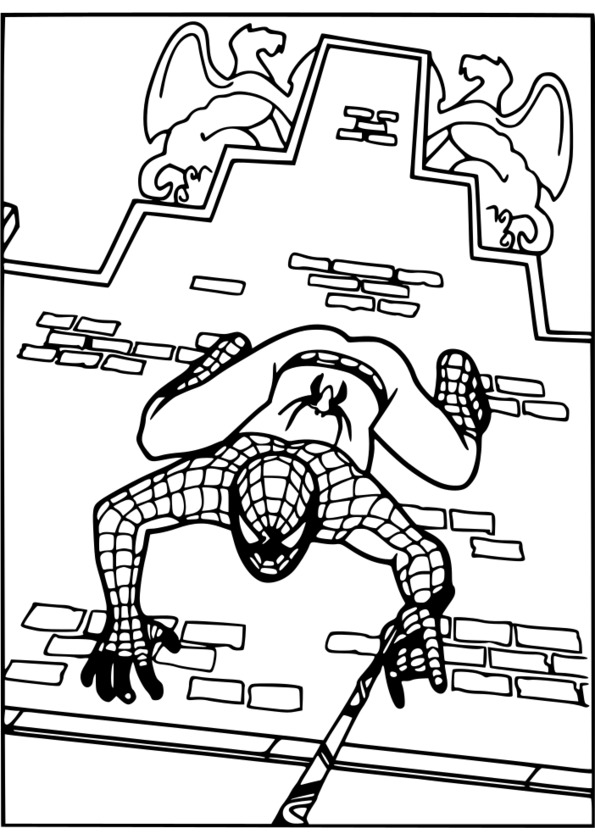 coloriage spiderman 10