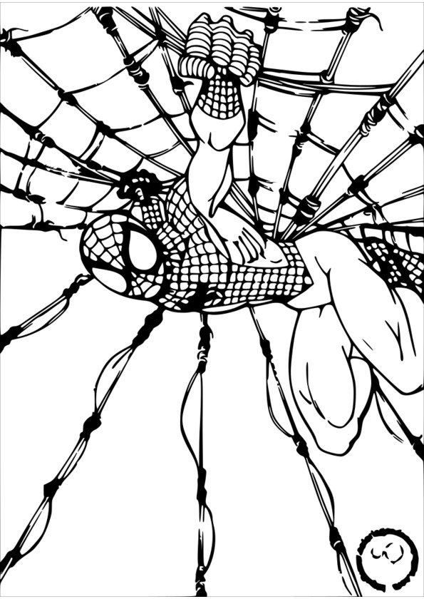 coloriage à imprimer spiderman 3