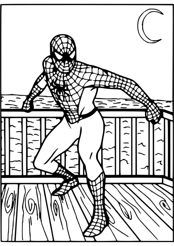 coloriage spiderman maternelle