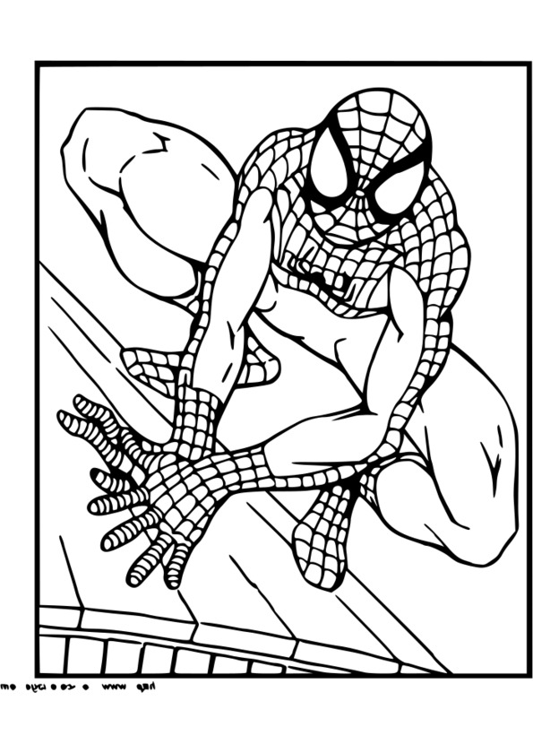 coloriage spiderman comics