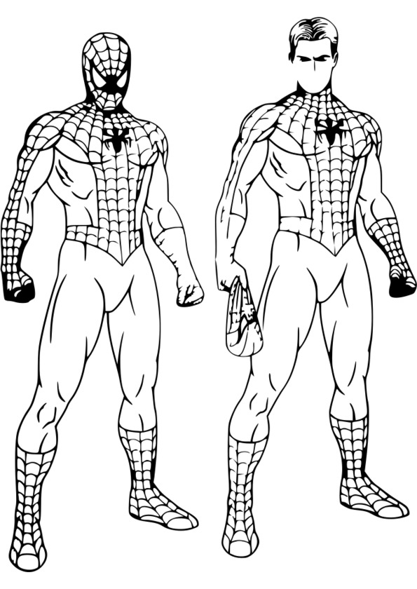 coloriage spiderman 2099 a imprimer