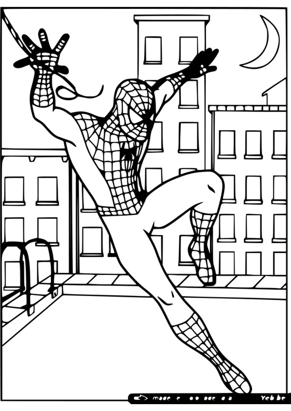 coloriage spiderman tv