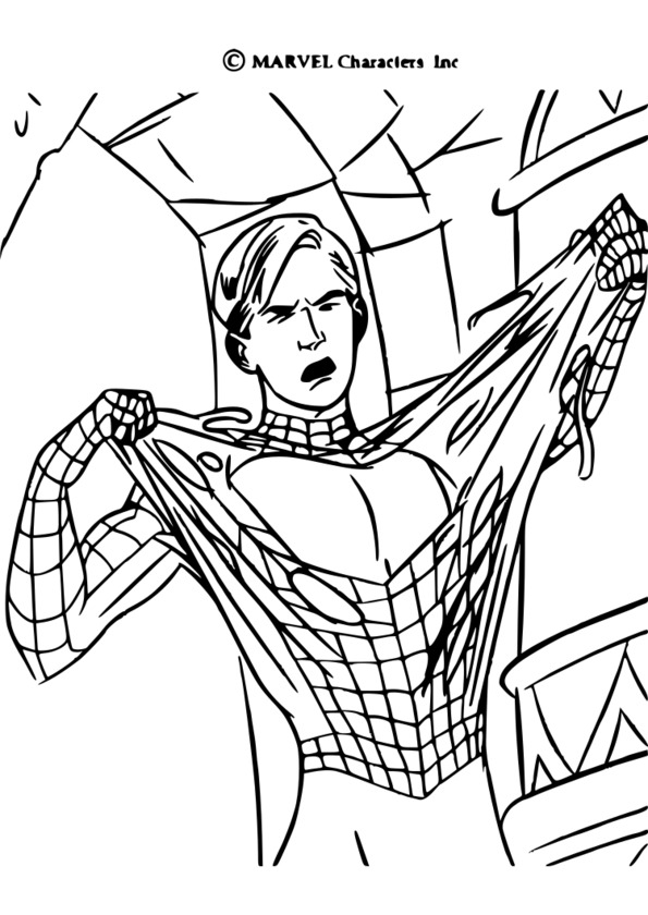 coloriage spiderman pdf