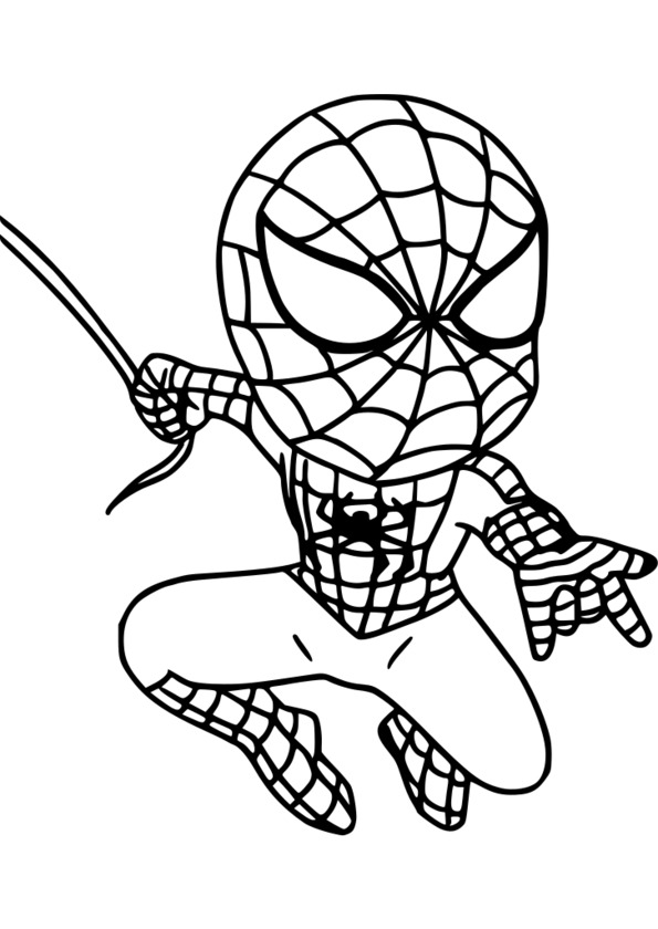 coloriage spiderman lezard