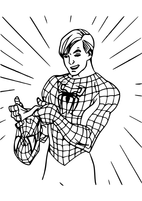 coloriage spiderman 5