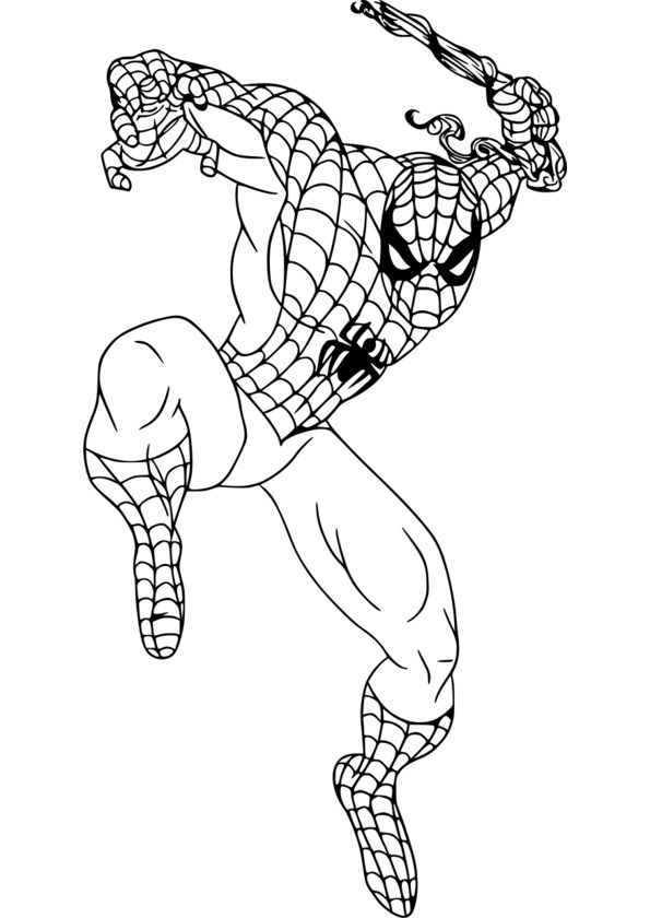 coloriage imprimer spiderman 4