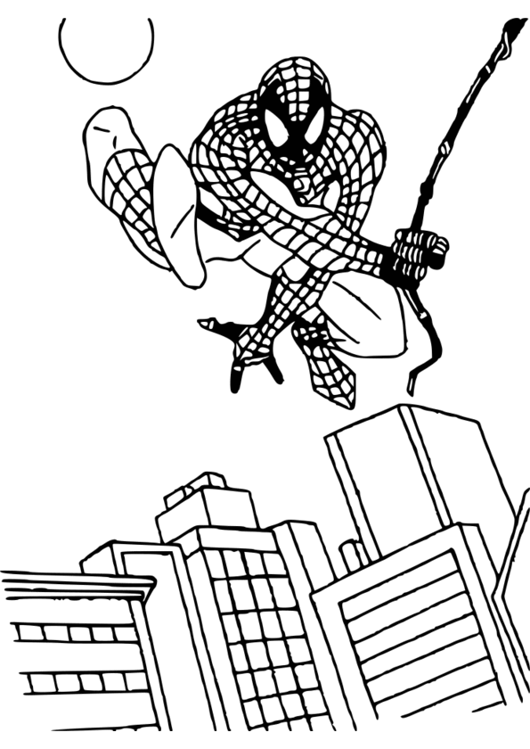 coloriage gratuit spiderman 3