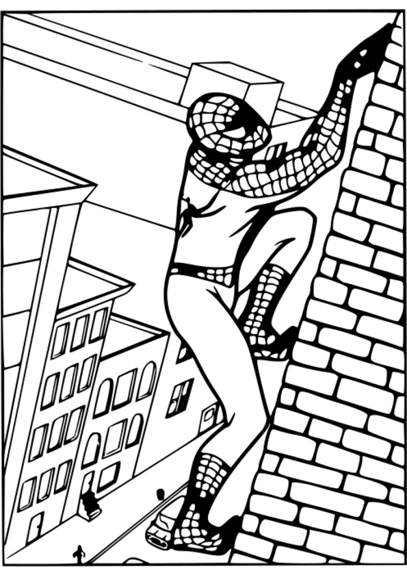 coloriage spiderman pour petit