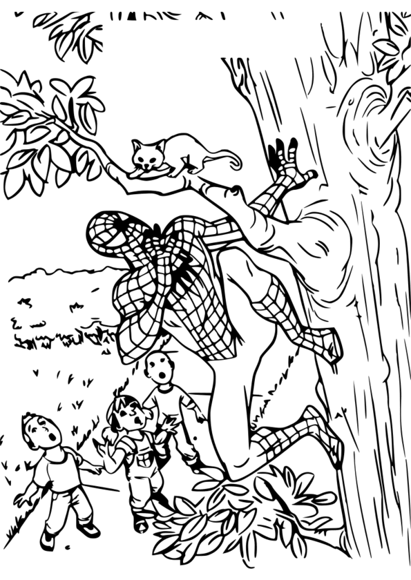 Dessin Kawaii Coloriage A Imprimer Spiderman Et Venom