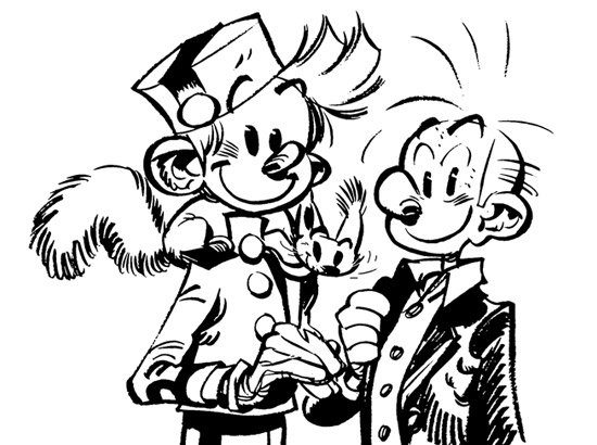 dessin spirou et fantasio