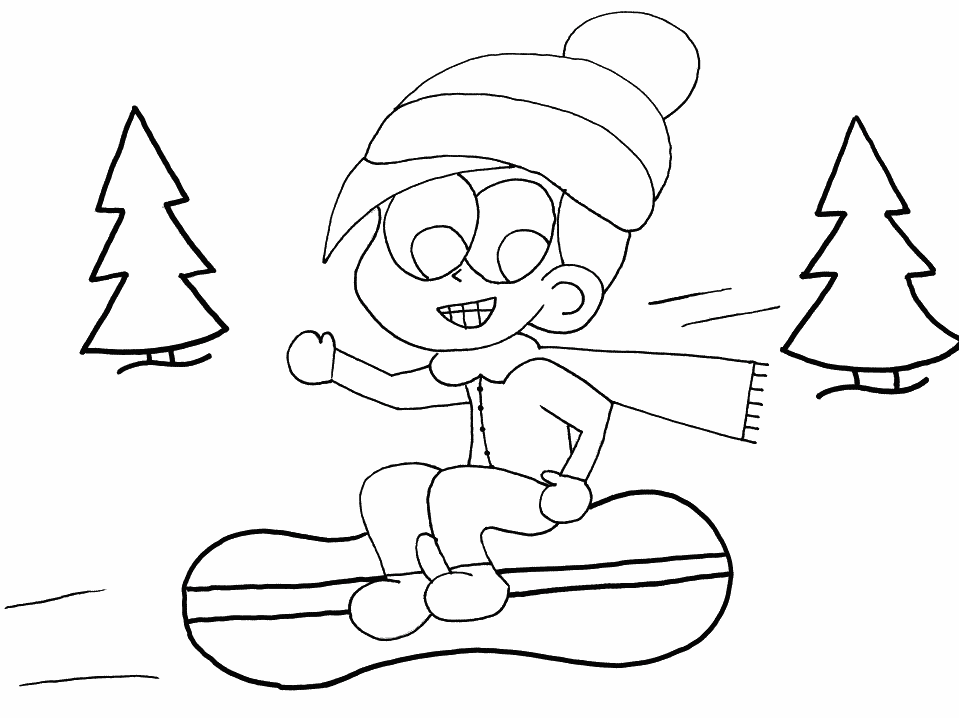 18 dessins de coloriage Sport D'hiver Imprimer à imprimer