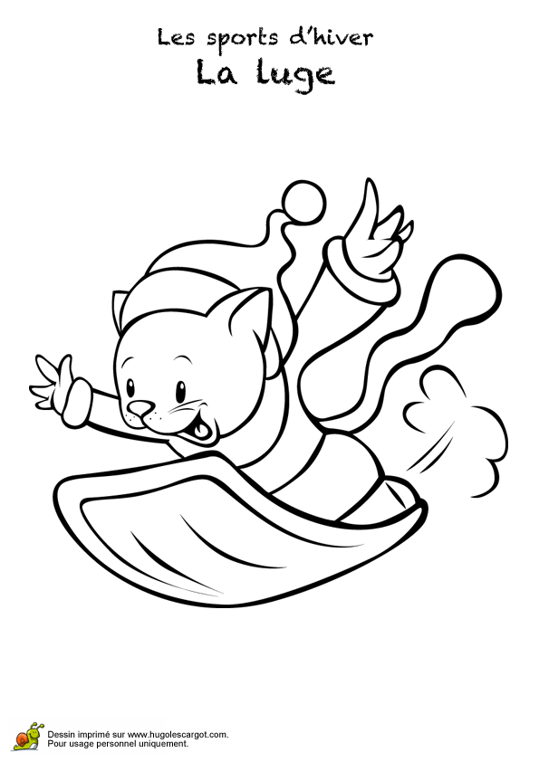 19 dessins de coloriage Sport D'hiver à imprimer