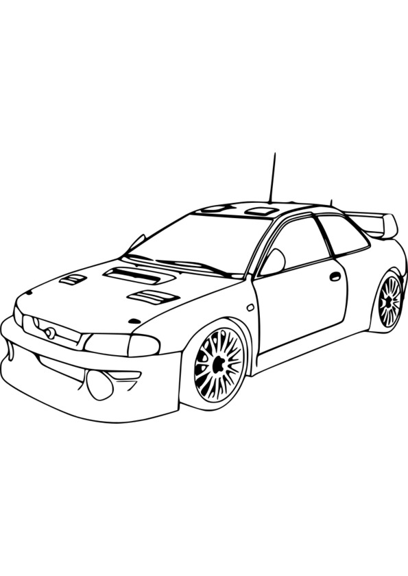 dessin voiture de sport a imprimer gratuit