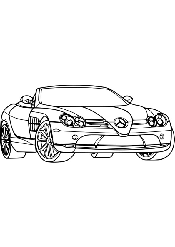 dessin  colorier de voiture de sport a imprimer gratuit