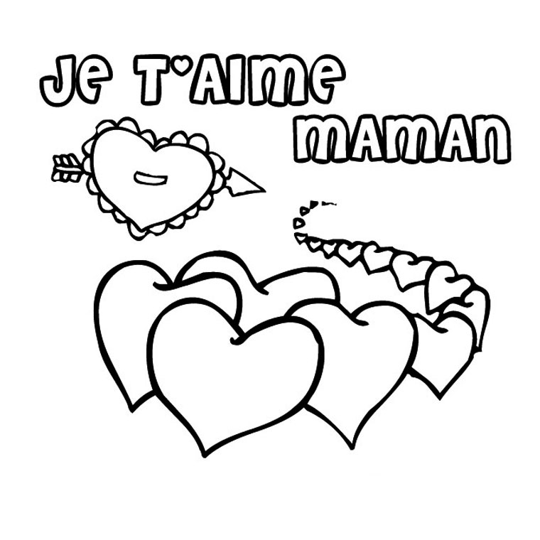 95 dessins de coloriage St Valentin Pour Maman à imprimer