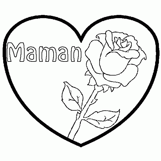 coloriage st valentin pour maman